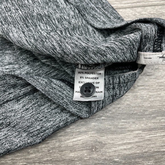 Walter Hagen Polo Shirt Mens Large Black Gray 11 Majors Performance Golf Stretch - Picture 7 of 15